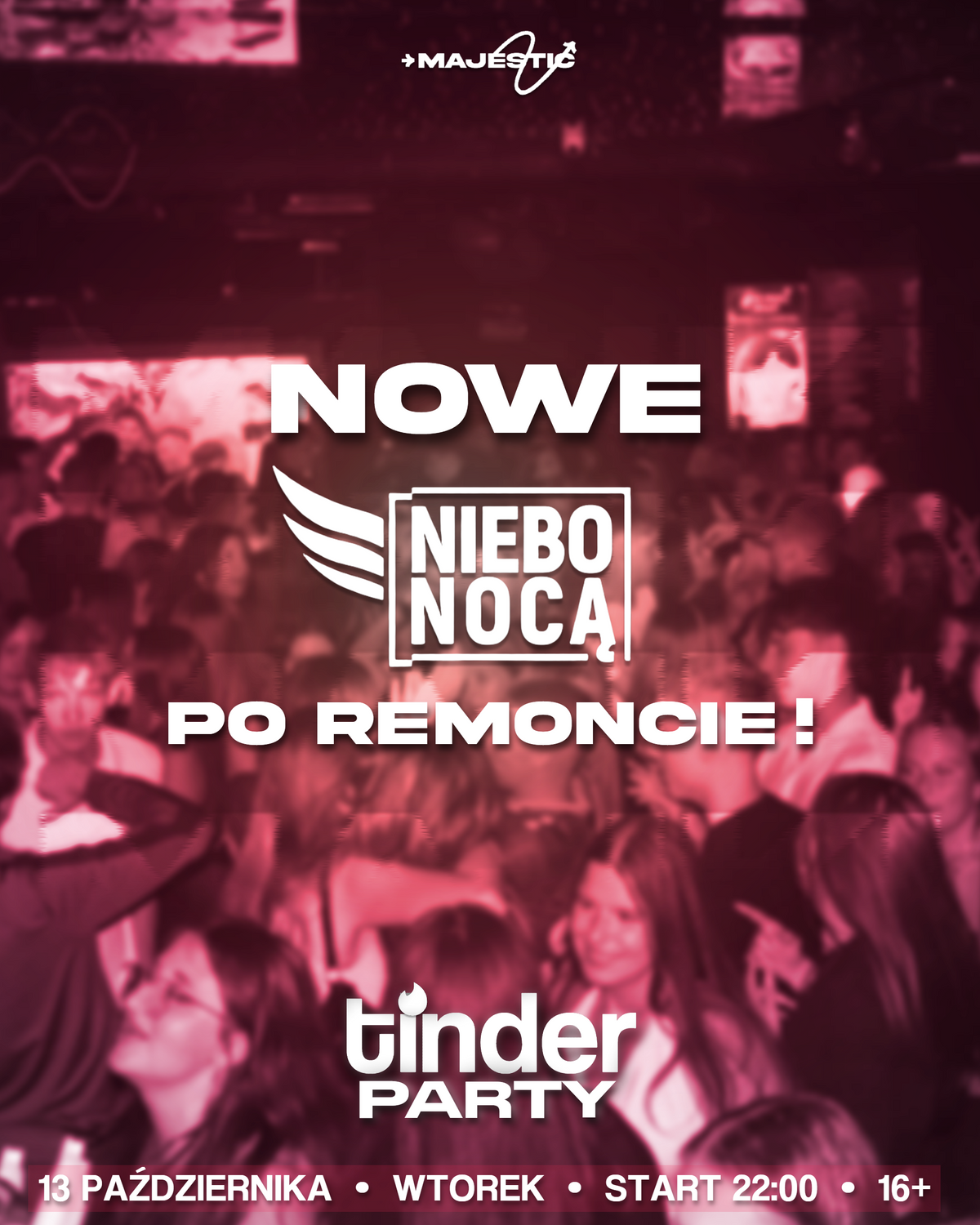 TINDER PARTY Z KONCERTEM MAJKIEGO! | 13.10.2026 III PULA